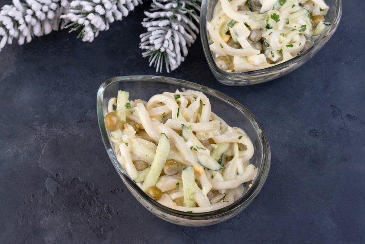 Healthy Squid and Green Pea Salad