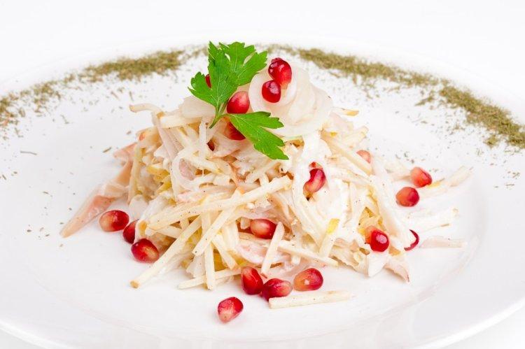 Healthy Squid, Apple, and Celery Salad