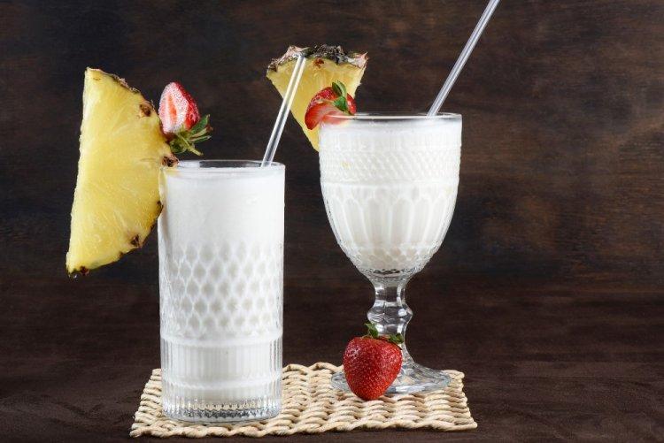 Coconut Rum and Strawberry Baileys Cocktail