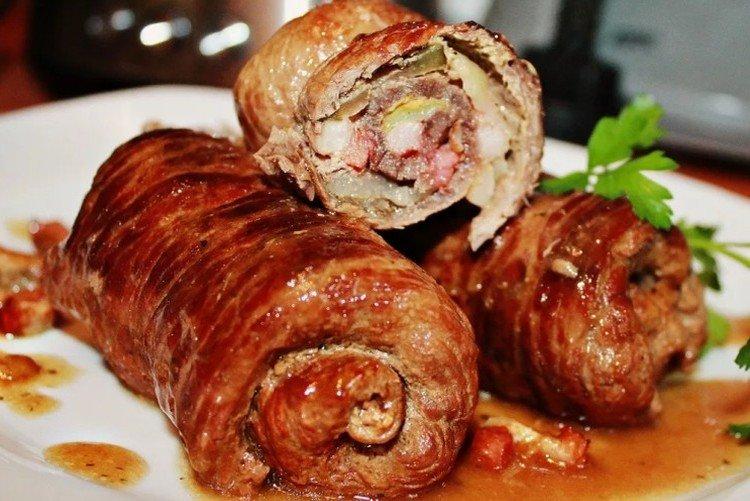 Rollitos de cerdo - Recetas de platos calientes para cumpleaños
