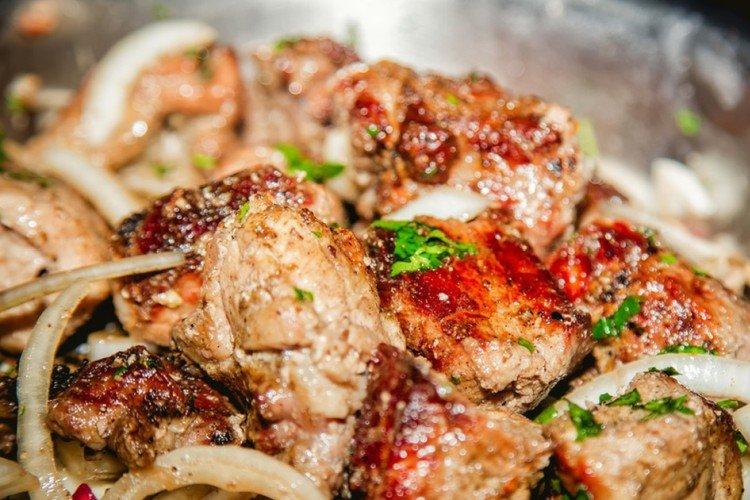 Pork Shashlik in the Oven - Hot Dishes for the Holiday Table Recipes