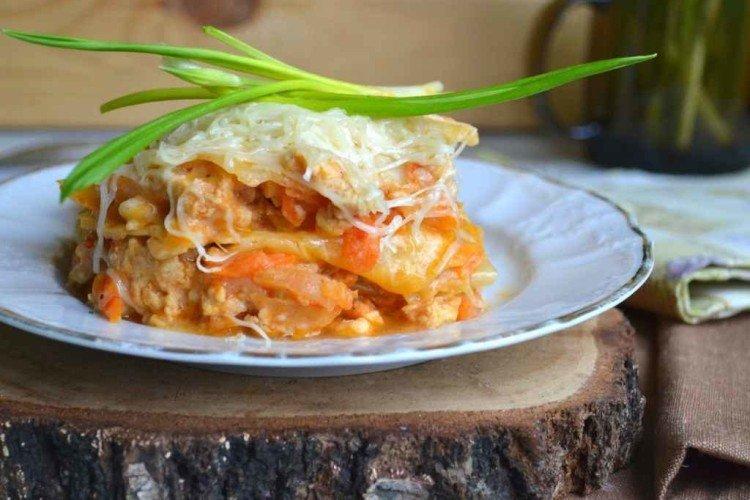 Cabbage Lasagna with Meat - Hot Dishes for the Holiday Table Recipes