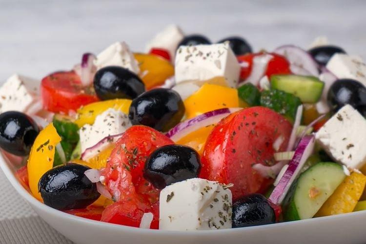 Classic Greek Salad - Step-by-Step Recipe with Photos