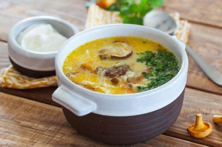 Sopa de boletus con queso - recetas