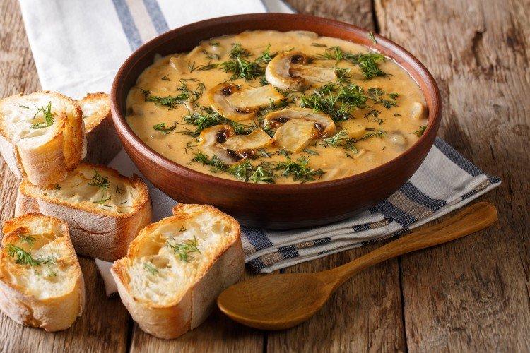 Hungarian Mushroom Soup with Paprika - Recipes