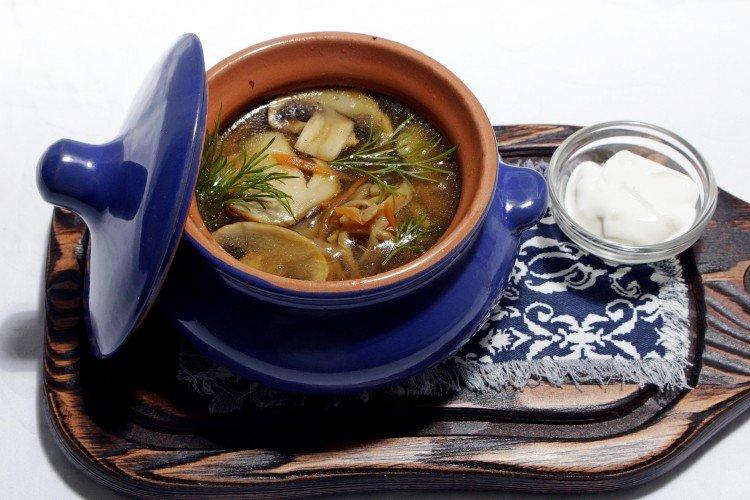 Mushroom Soup in a Pot - Recipes