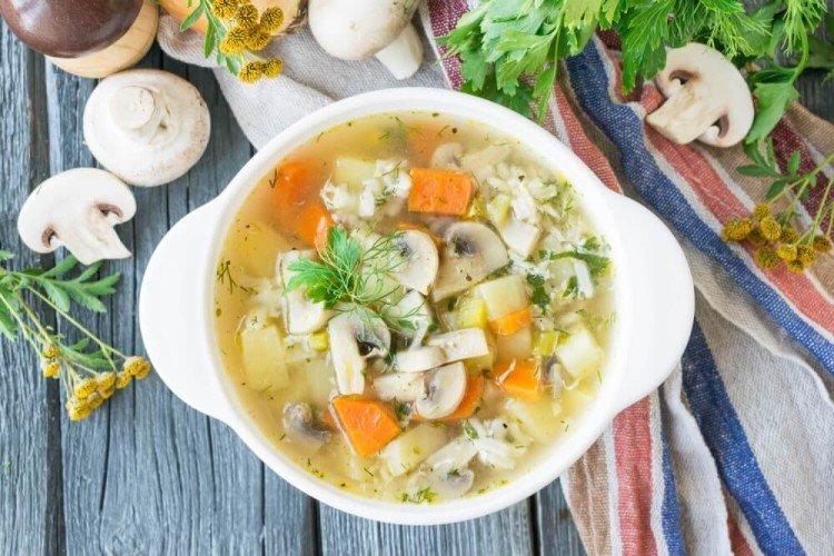 Mushroom Soup with Millet and Eggs - Recipes