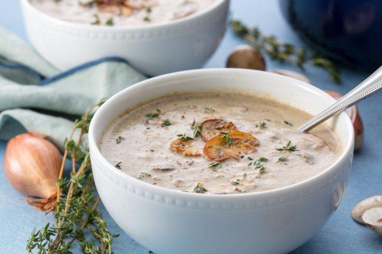 Mushroom Cream Soup with White Wine - Recipes