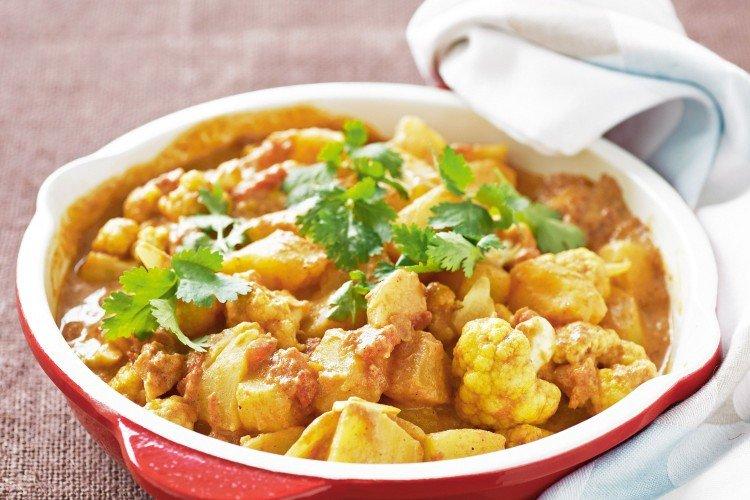 Pollo con coliflor - Cómo cocinar coliflor recetas