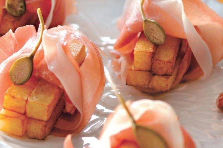 Patatas envueltas en jamón - Recetas de patatas para Año Nuevo