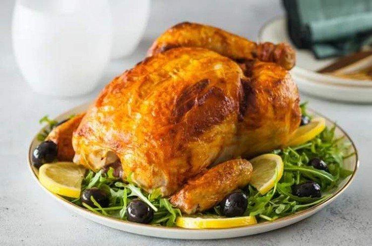 Roasted Chicken in Basil Butter - How to Cook Chicken for New Year's Recipes