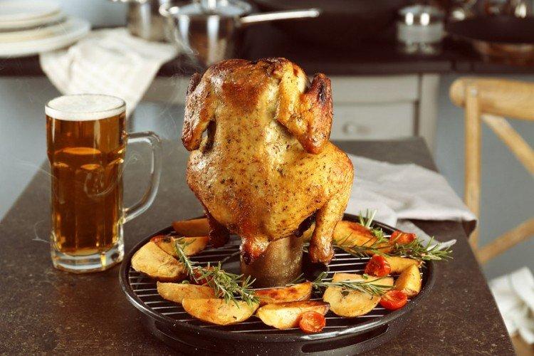 Chicken in Beer with Pepper Sauce - How to Cook Chicken for New Year's Recipes