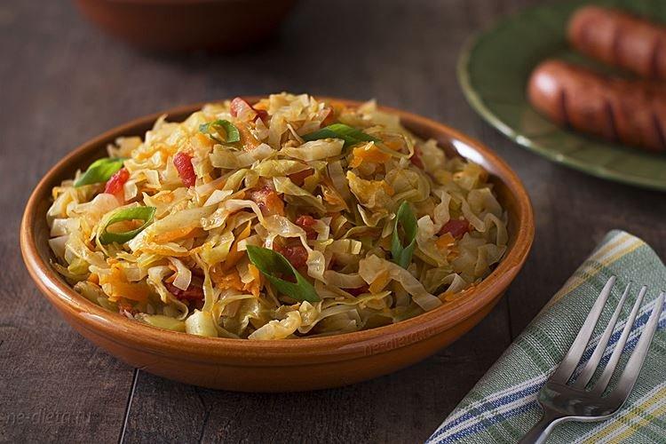 Estofado de verduras con col fresca - recetas