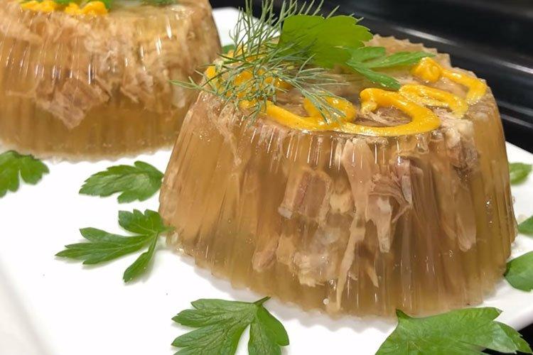Cómo cocinar aspic - receta clásica paso a paso con fotos