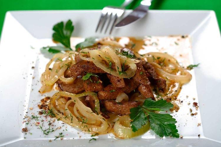 Chicken Liver with Honeyed Onions - How to Cook Chicken Liver