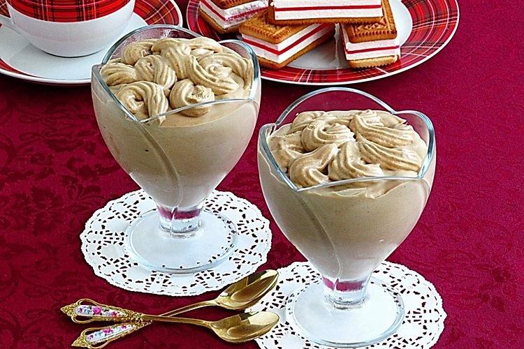 Crema de café para barquillos - recetas