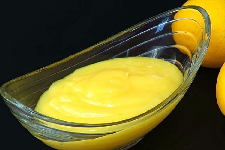 Crema de limón para barquillos - recetas