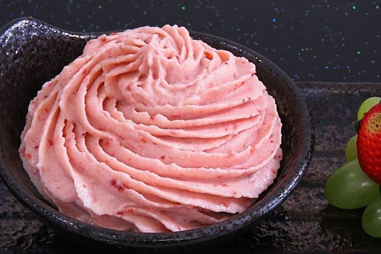 Crema de fresa para barquillos - recetas