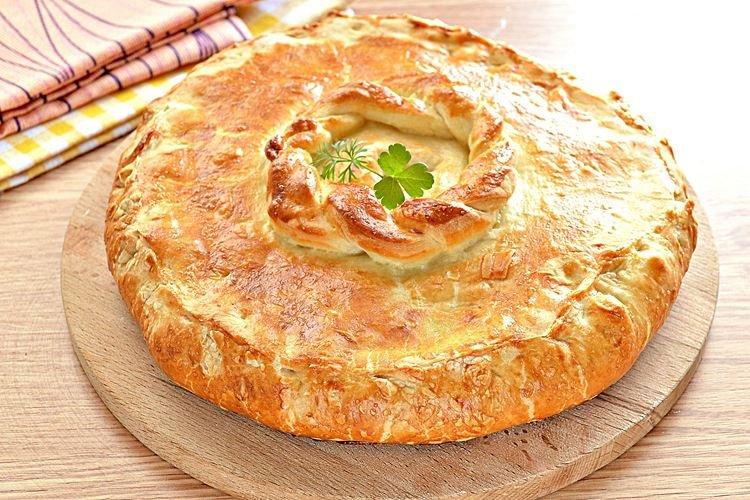 Kurnik with Puff Pastry - Recipes