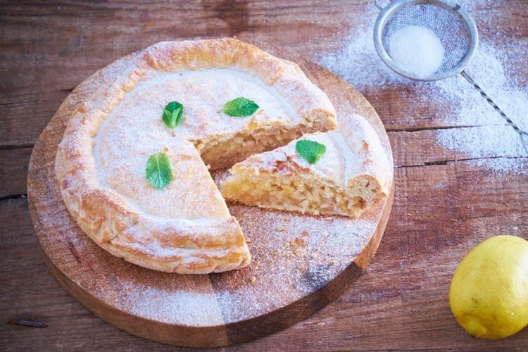 Pastel de limón con crema agria - recetas