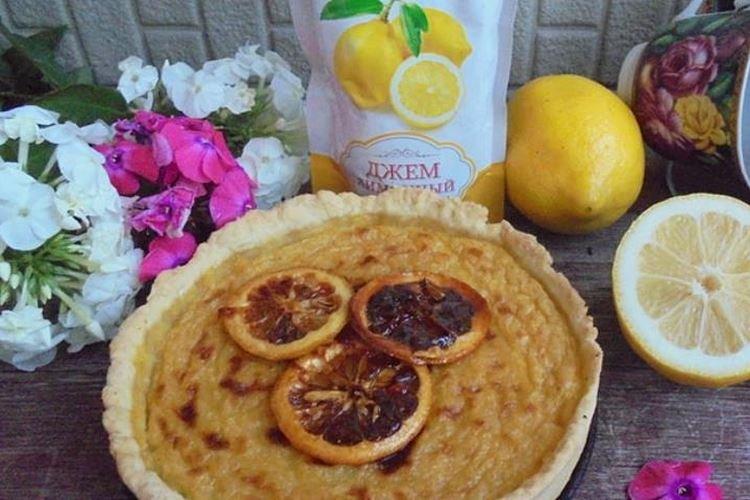 Pastel con limones y mermelada de limón - recetas