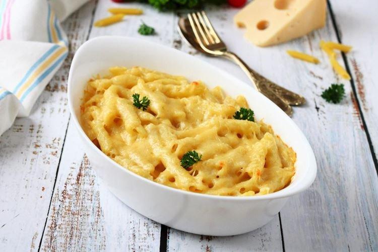 Macarrones con queso y zanahoria - recetas