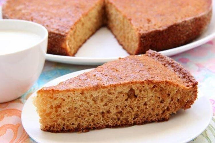 Semolina Cake (Mannik) with Kefir and Jam - Recipes