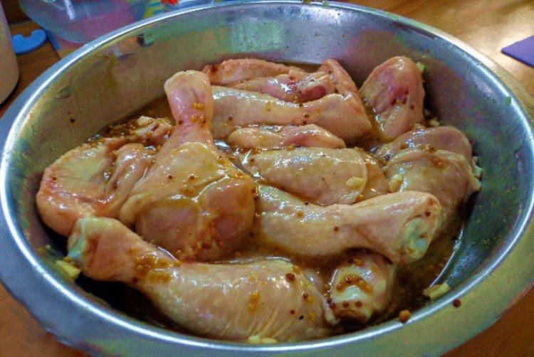 Adobo para brochetas de pollo con mostaza - recetas