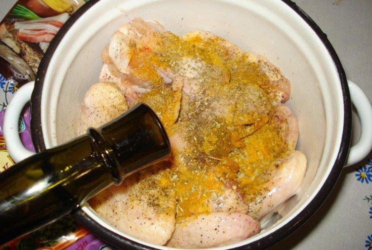 Adobo para brochetas de pollo con vino - recetas