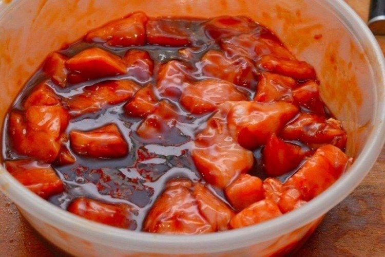 Adobo picante para brochetas de pollo - recetas