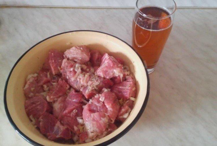 Pork Shashlik Marinade with Beer - Recipes