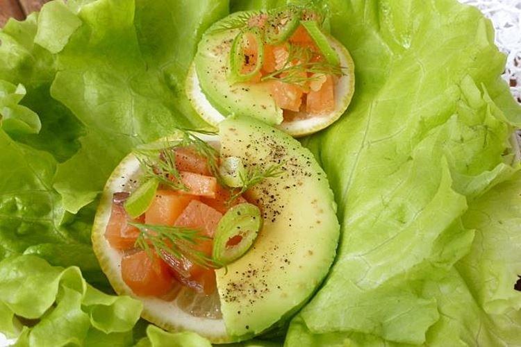 Salmon and Avocado Appetizer - New Year's Appetizers 2021