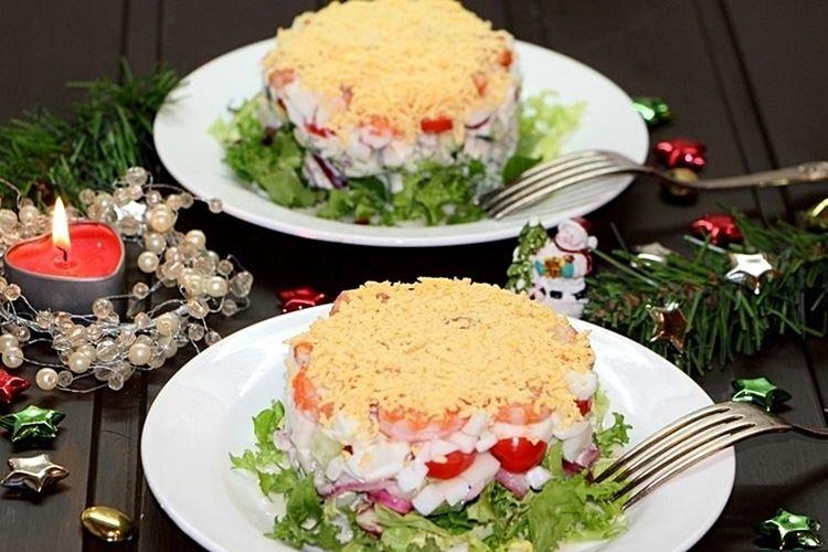 Calamari and Vegetable Salad - New Year's Salads 2021
