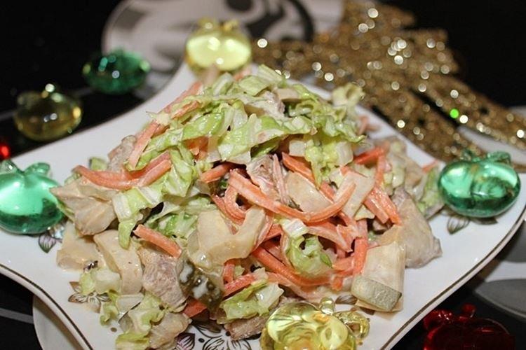 Pork and Pickled Cucumber Salad - New Year's Salads 2021