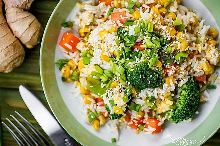 Rice with Vegetables - Side Dishes for New Year's 2021