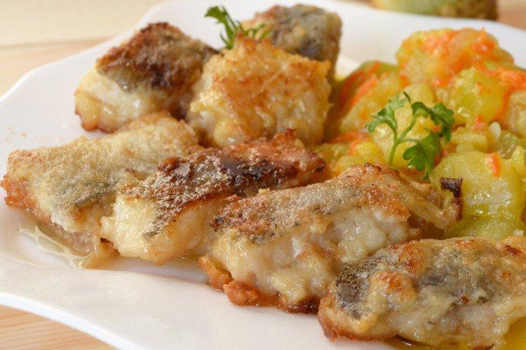 Abadejo con caviar de calabacín al horno - receta