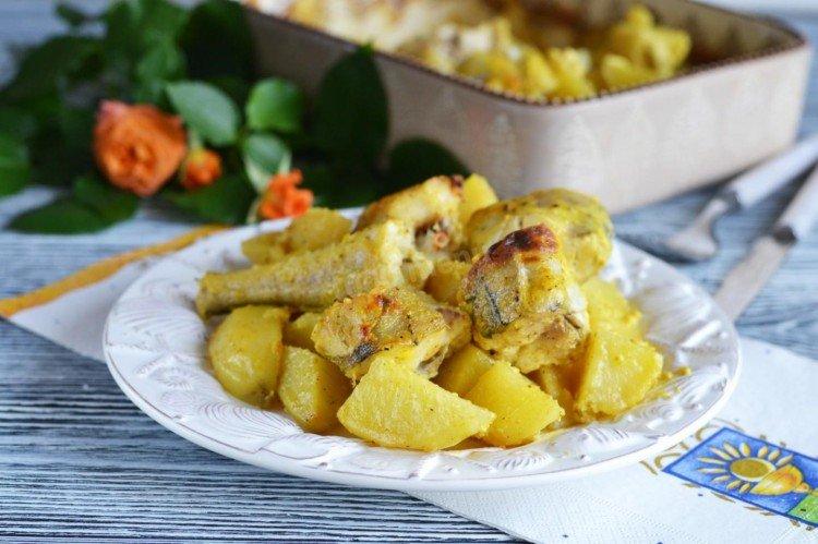 Abadejo con patatas al horno - receta