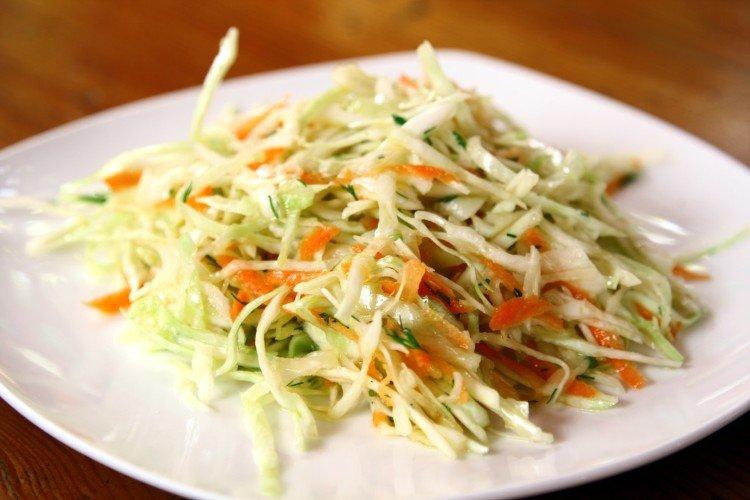 Cabbage Salad with Fish Sauce - New Year's Salads Without Mayonnaise Recipes
