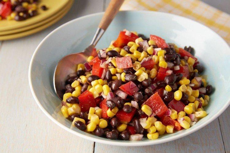 Spicy Corn Salad - New Year's Salads Without Mayonnaise Recipes
