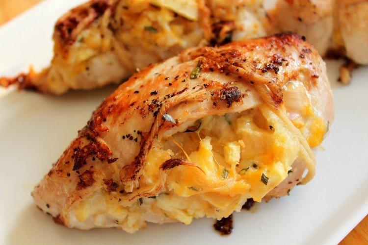 Pechuga de pollo con queso - Recetas de platos muy sabrosos