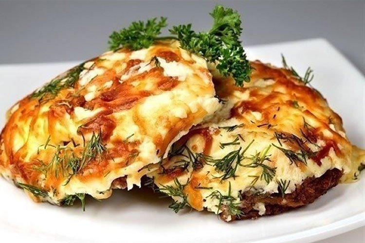 Chuletas de ternera empanadas con sémola - recetas
