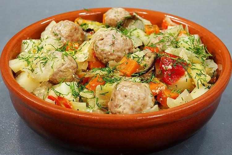 Vegetable Stew with Meatballs - Recipes