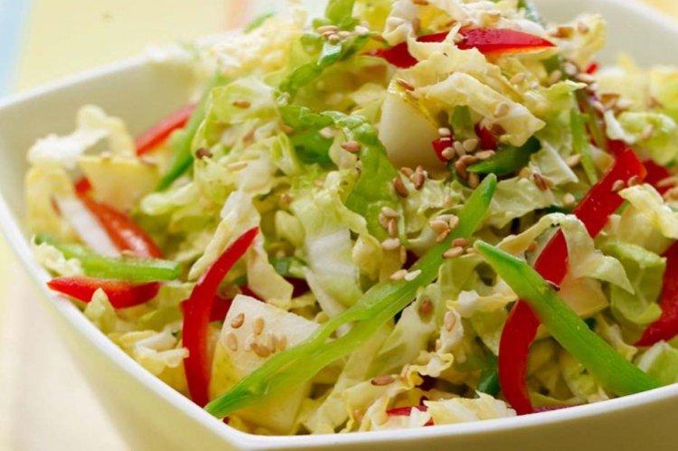 Ensalada de verduras como guarnición - recetas