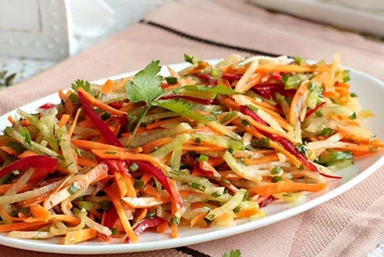Ensalada de verduras de rábano negro - recetas