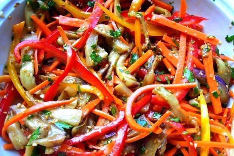 Ensalada de verduras Berenjena - recetas