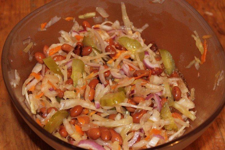 Ensalada de verduras con judías y patatas - recetas