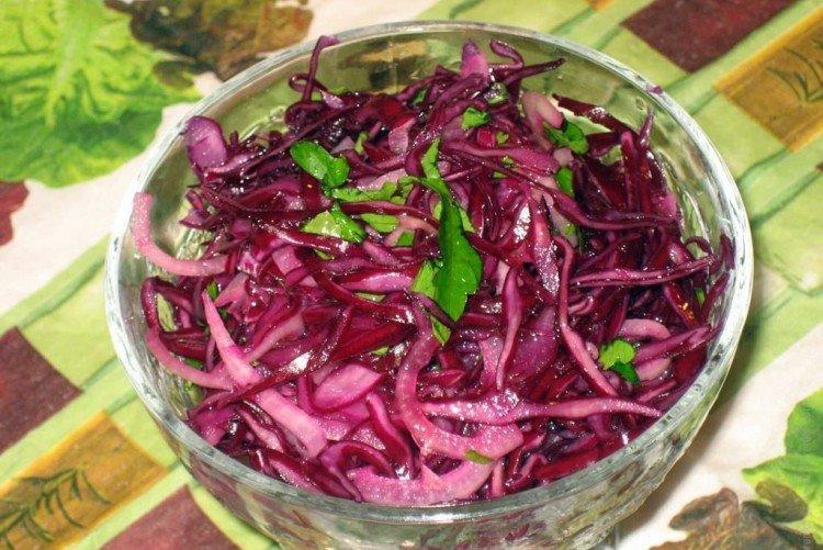 Ensalada de verduras Atardecer Rojo - recetas