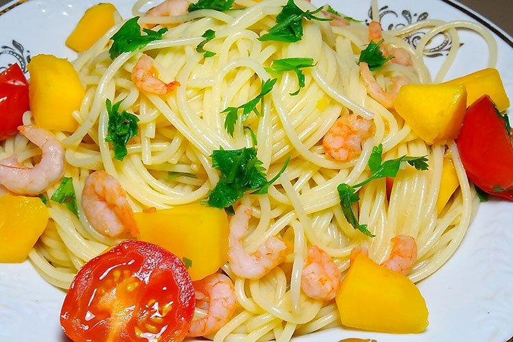 Sea Sunset Shrimp Pasta - Recipes