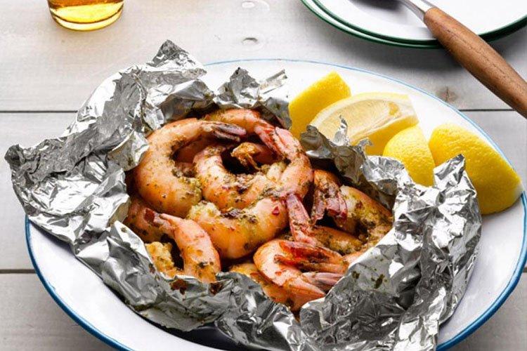 Shrimp Pasta Baked in White Wine - Recipes