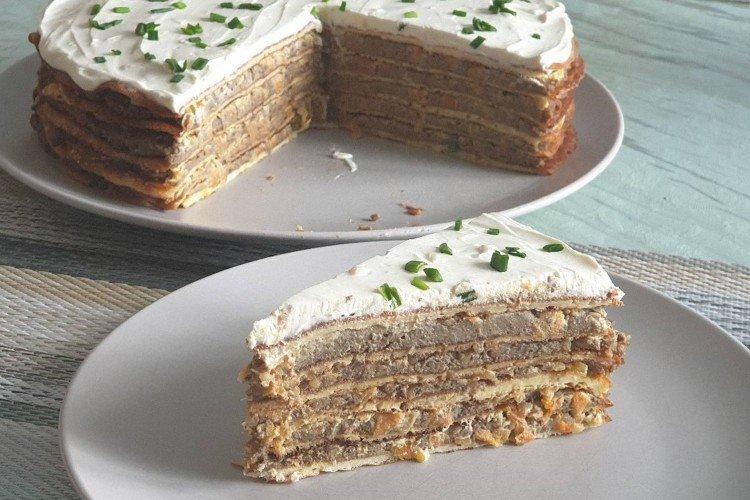 Liver Cake with Wafer Layers - Recipes